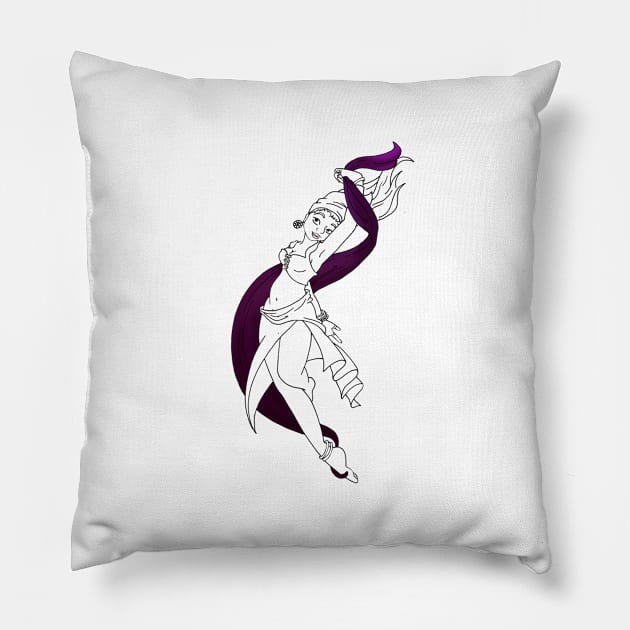 Rohesia Dancer Pillow by Thedustyphoenix