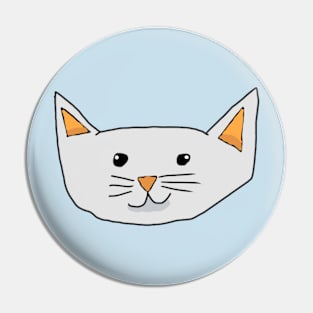 Light Grey Cat Pin