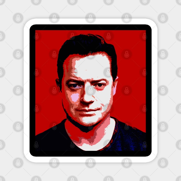 brendan fraser Magnet by oryan80