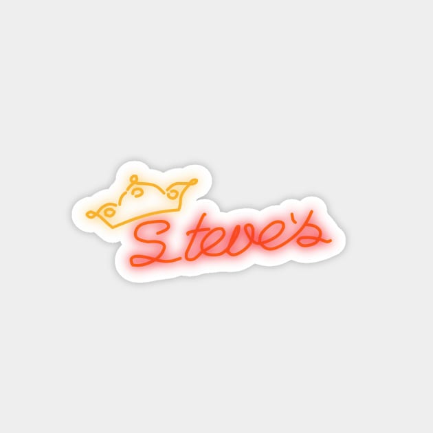 Steve's Neon Sign Magnet by sofjac