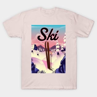 Retro Vintage Snow 80s Ski' Men's T-Shirt