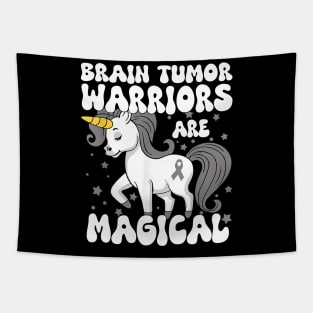 Brain Tumor Warrior Gray Ribbon Brain Tumor Cancer Awareness Tapestry