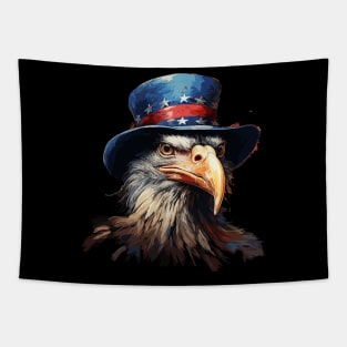 Patriotic Ostrich Tapestry