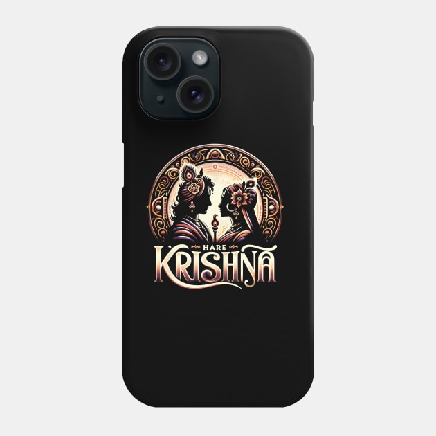 Radha & Krishna Hare Krishna Phone Case by Total 8 Yoga