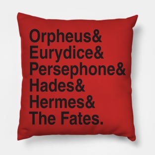 Hadestown Names Pillow