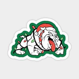 Holiday Bulldog Magnet