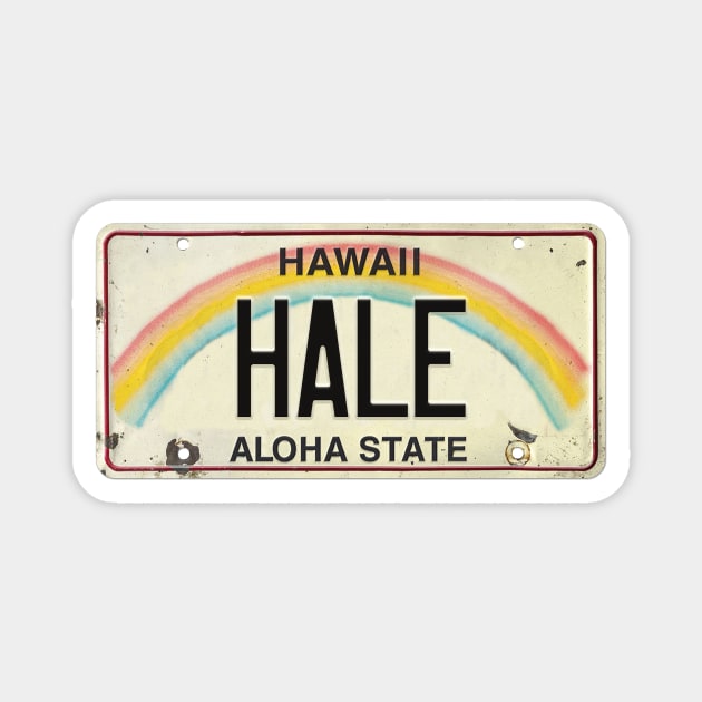 Hale Vintage Hawaii License Plate Magnet by HaleiwaNorthShoreSign