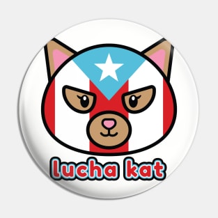 Lucha Kat x Puerto Rico Pin