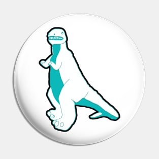 White Dino Pin