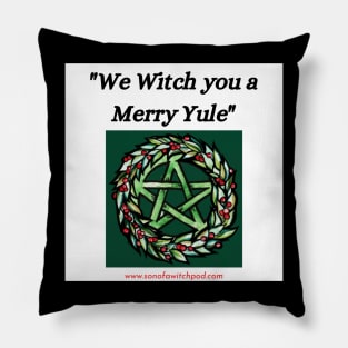 "We Witch You A Merry Yule" Pillow