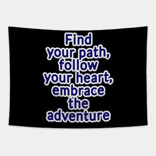 Adventure Typography Collection: Inspiring Quotes for the Brave at Heart Tapestry