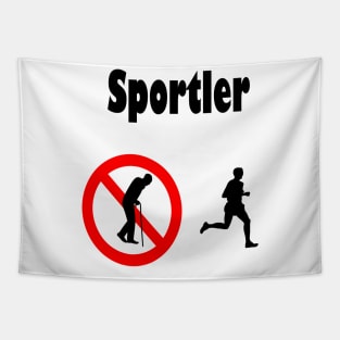 Sportler Tapestry