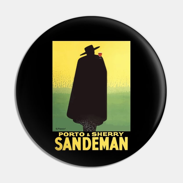 Sandeman, From Vintage Port & Sherry Advertisement Pin by VintageArtwork