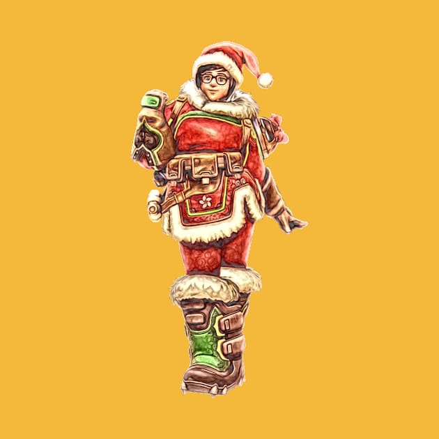 Overwatch Mei Mei-rry Christmas Skin by Green_Shirts