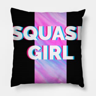 Squash girl squash player Pillow