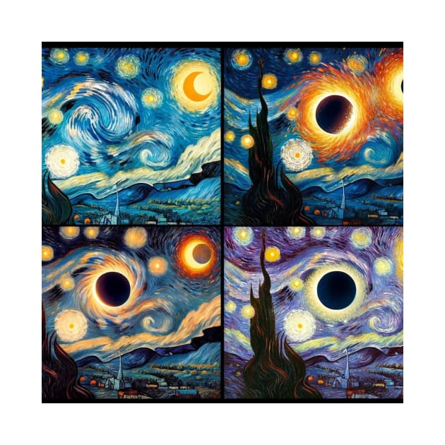 Eclipse Shirt 2024 Eclipse Tshirt Van Gogh Eclipse Shirt April 8 2024 Tee Eclipse 2024 Funny Astronomy Gift Solar Eclipse by HoosierDaddy