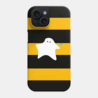 Ghost - strips - black and orange. Phone Case