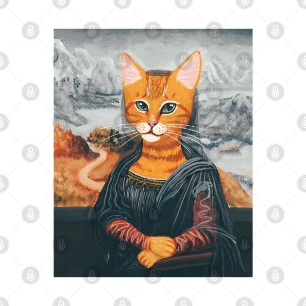 Meowna Lisa by KilkennyCat Art