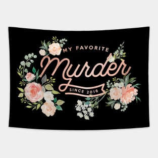 Rose Gold, Floral, My Favorite Murder Tapestry