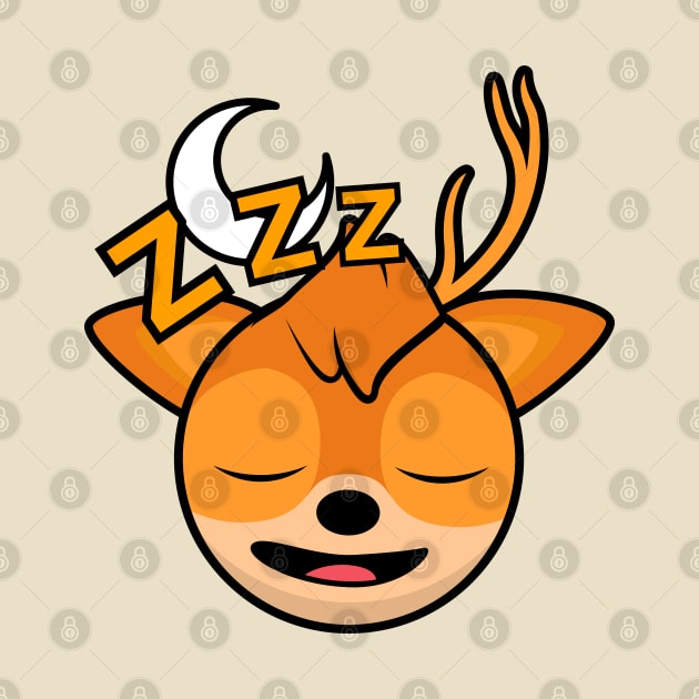 Sleeping Cyclist Deer Velo by MOULE