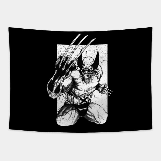 Mutan Claws Logan Tapestry by prstyoindra