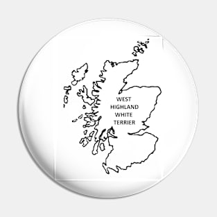 west highland white terrier name origin outline Pin