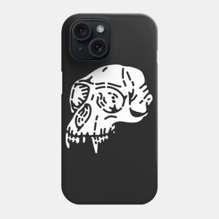 Skull Monkey-NegativeWhite Phone Case