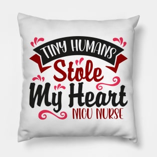 NICU Nurse Valentines Day Gift, Tiny Humans Stole My Heart Pillow