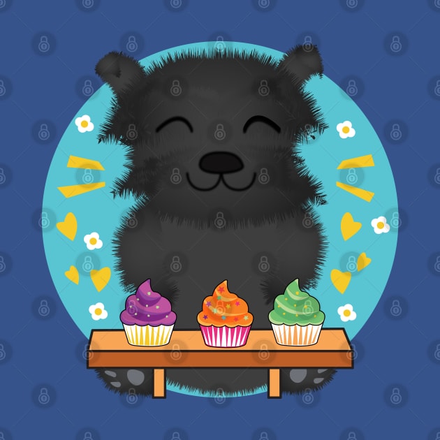 Affenpinscher eating cupcakes, Cute Affenpinscher, affenpinscher breed, i love my affenpinscher, funny affenpinscher, affenpinscher puppy, cute pets, Monkey Terrier, Baking Lover, cute animal friendly by WorldOfMine