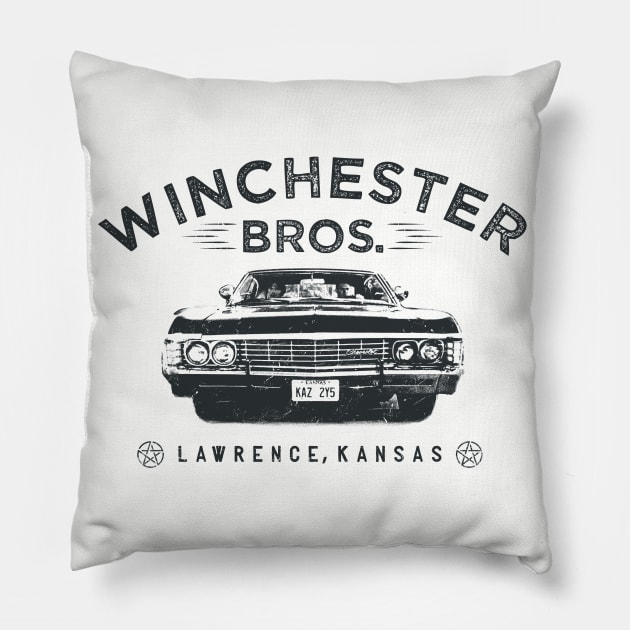 Winchester Bros Pillow by Sergeinker