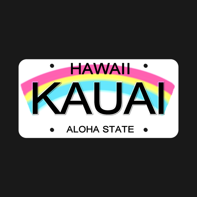 Kauai Hawaii License Plate by Mel's Designs