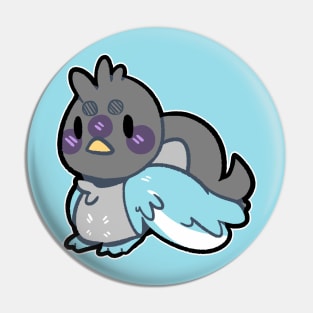 pride birb- Demiboy Variant Pin