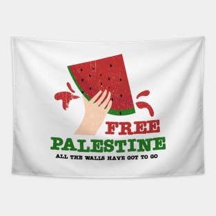 free palestine - all the walls have got to go Tapestry