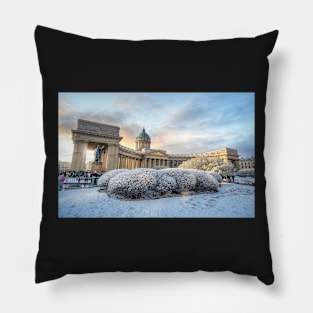 Kazan Cathedral in Saint Petersburg, Russia Pillow