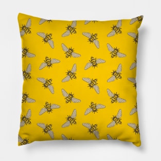 Honeybee Pattern Pillow
