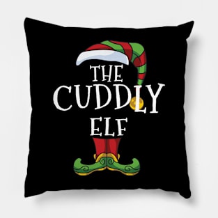 Cuddly Elf Family Matching Christmas Holiday Group Gift Pajama Pillow