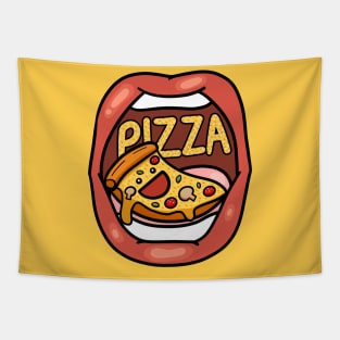 Fast Food Lover, Pizza in your mouth Tapestry