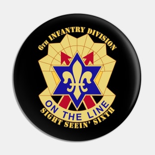 6th Infantry Division Pin