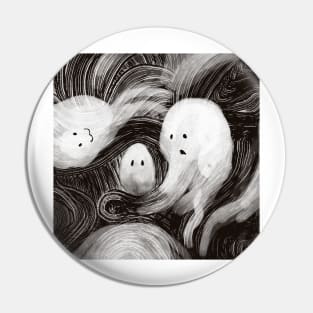 Whispy Ghosts Pin