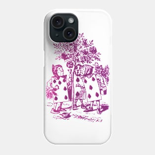 Alice in Wonderland (purple) Phone Case