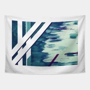 Bamboo grove in Winter Blues Tapestry