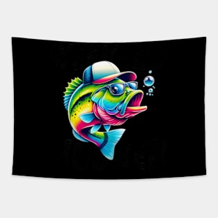 Weekend Hooker Bass Fish Dad Fishing Fisherman Tapestry