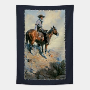 Cowboy by William Dunton Tapestry