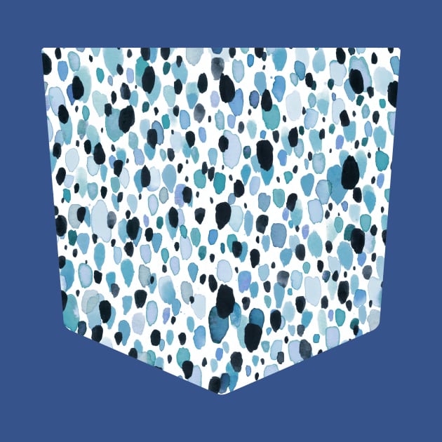 Pocket - Dots Lightheart Blue by ninoladesign