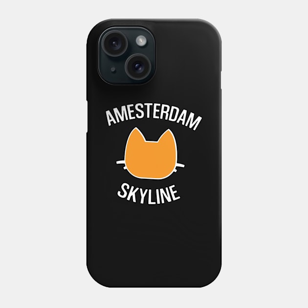 Amsterdam Cat Skyline Phone Case by emilycatherineconley