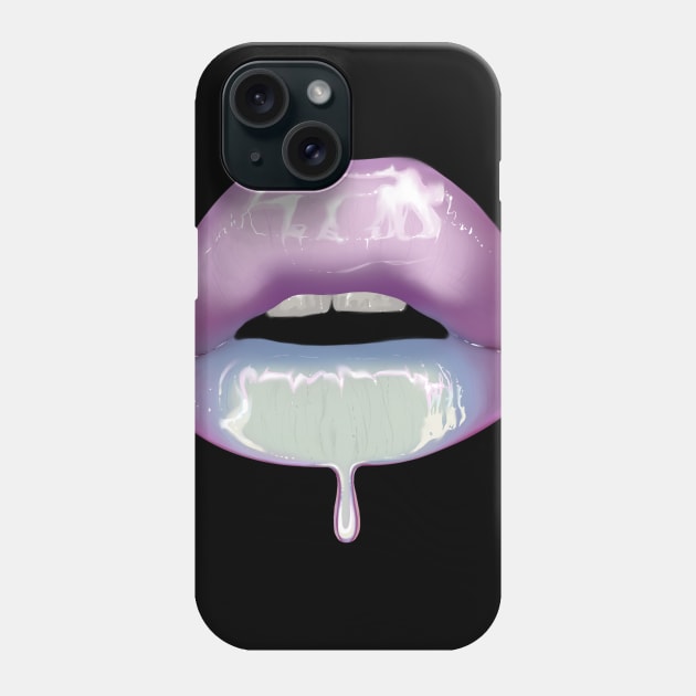 Hologram Lips Phone Case by JJacobs