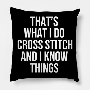 Cross Stitching Pillow