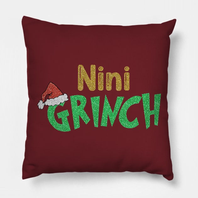 Nini Santa Christmas, Nini Christmas, Family Christmas, Christmas Gift Pillow by Elissa