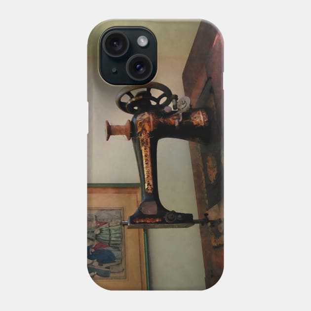 Sewing - Sewing Machine and Lithograph Phone Case by SusanSavad