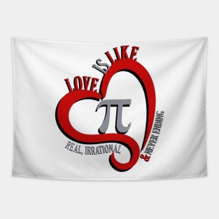 Love Is Like Pi Real Irrational Never Ending Tapestry